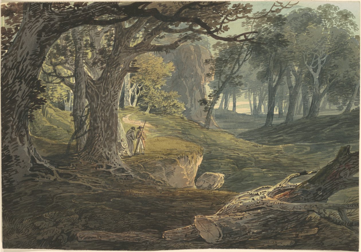 Cestovatelé v Woodland Glade od William Payne
