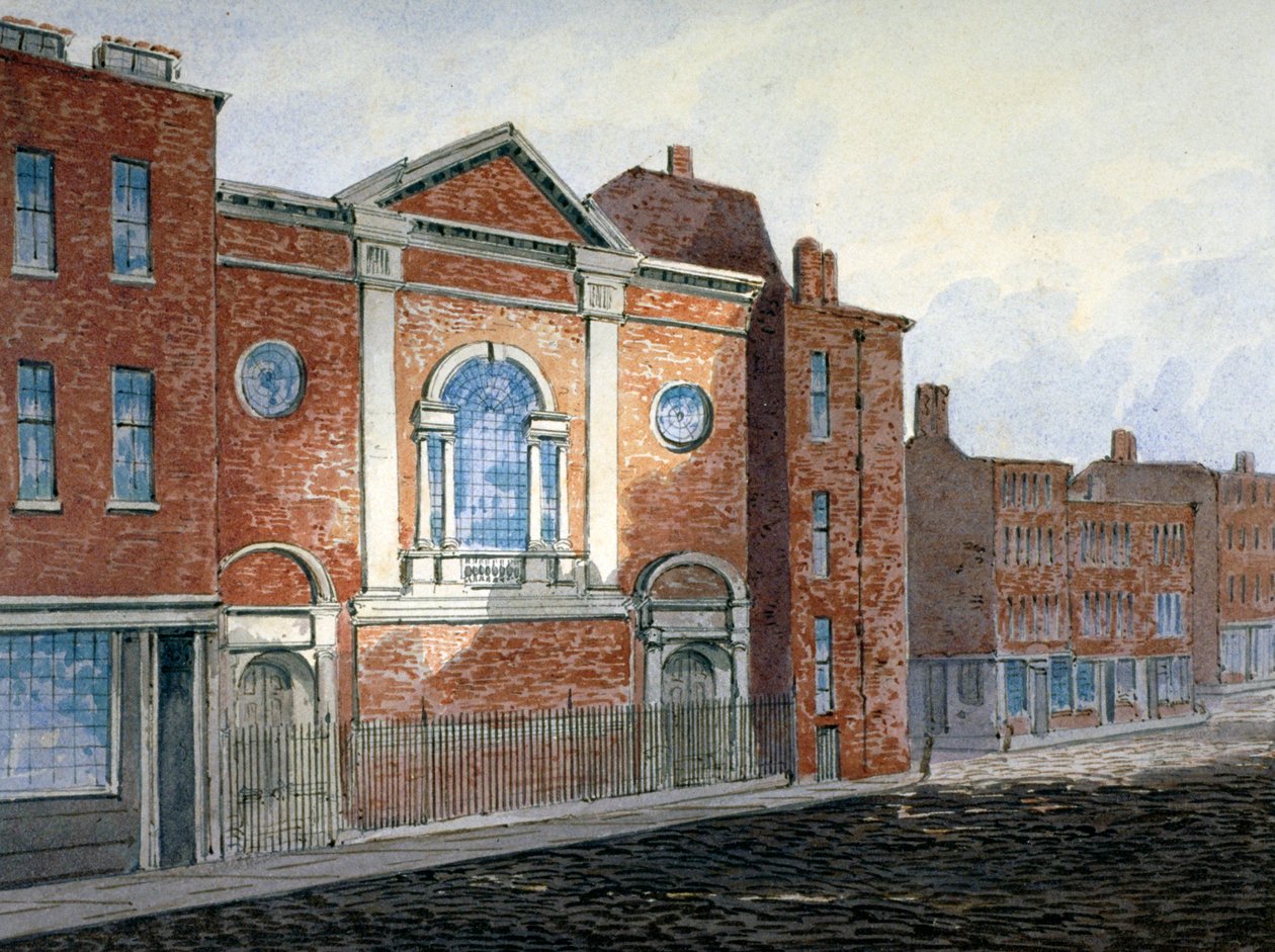 Church of St Alfege, London Wall, London, c1814 od William Pearson