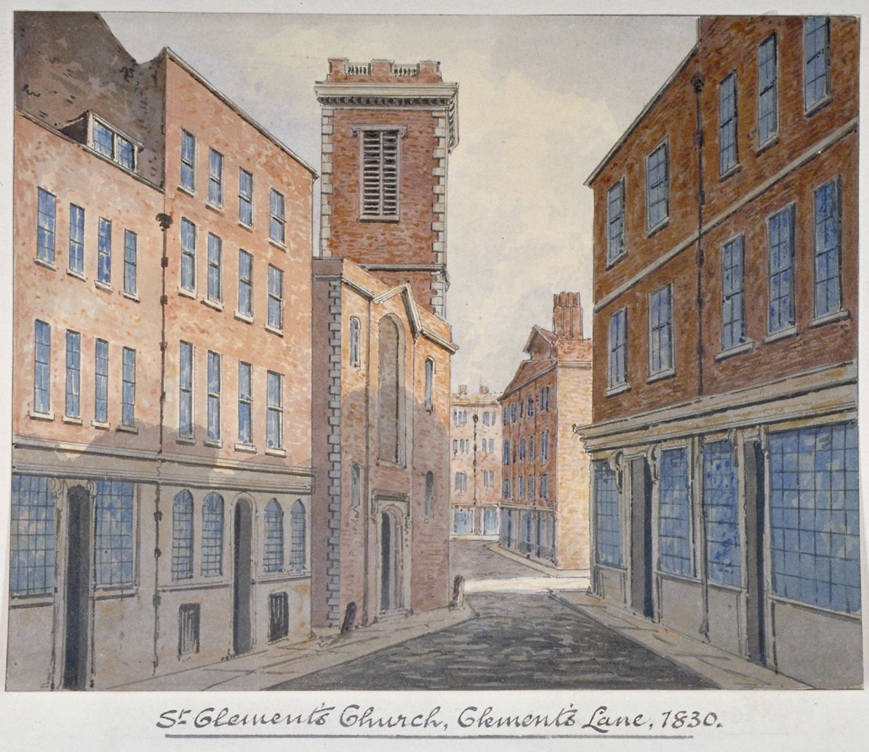Kostel svatého Klementa, Eastcheap, City of London, 1830 od William Pearson
