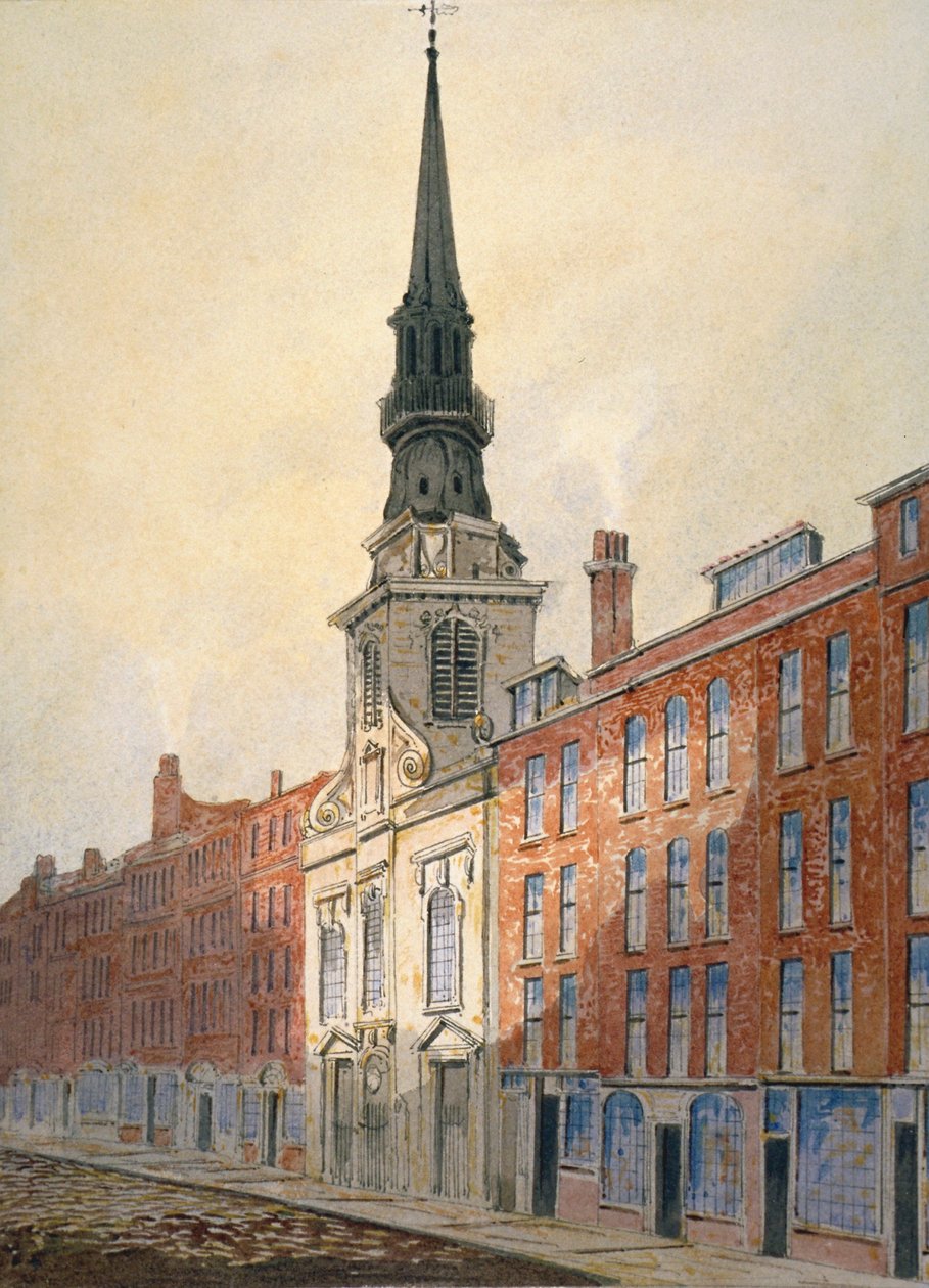 Kostel svatého Martina v Ludgate a Ludgate Hill, City of London, 1815 od William Pearson