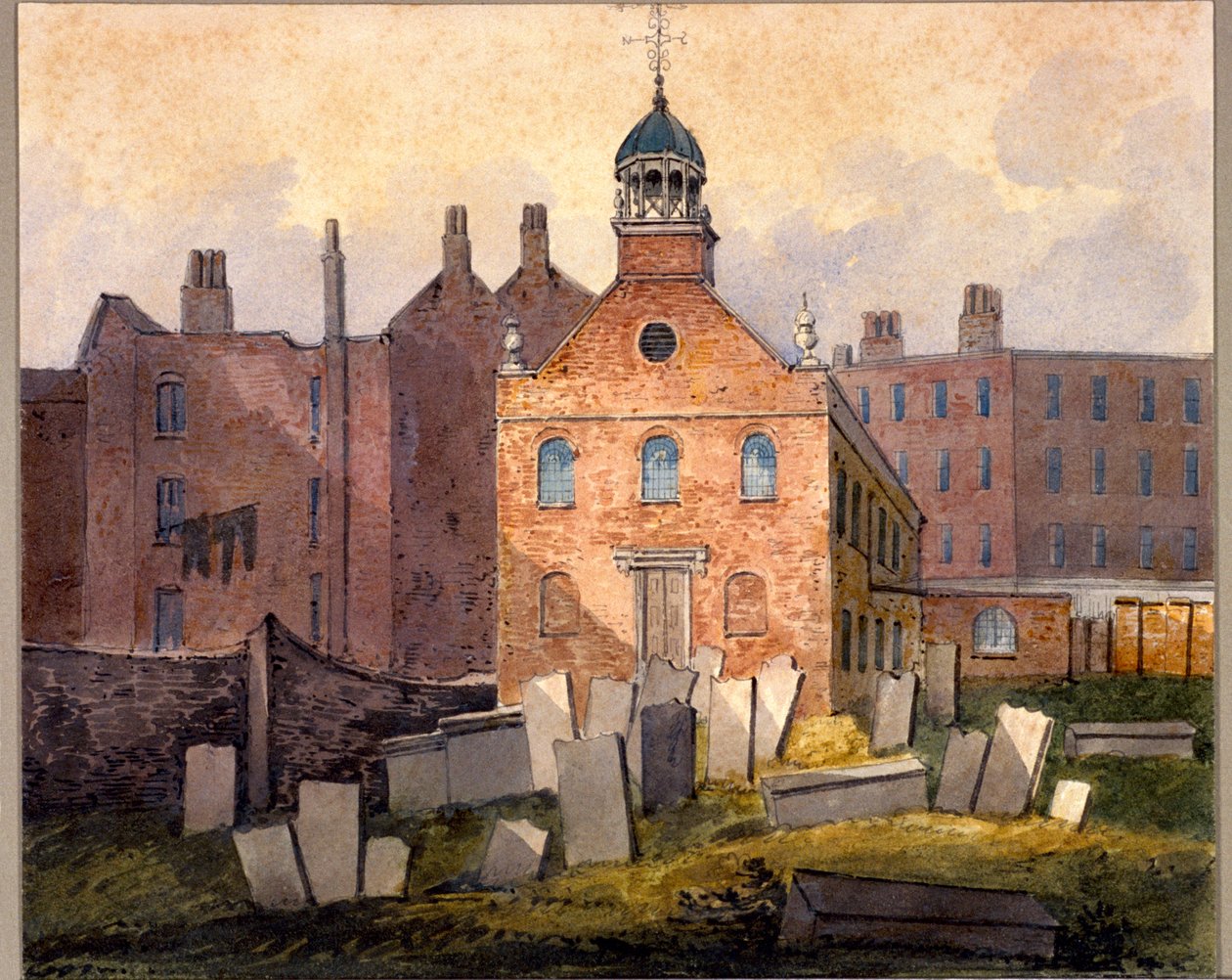 St Marylebone Old Church, Londýn, c1815 od William Pearson