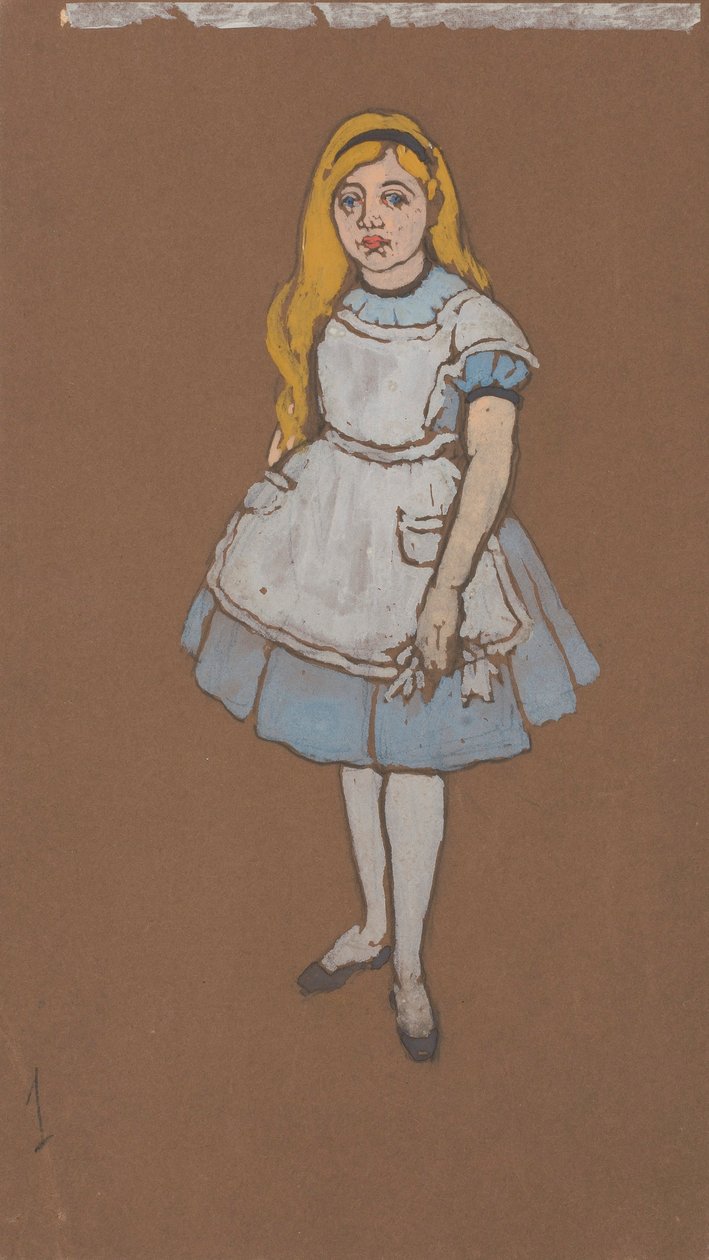 Alenka (kostýmy pro film Alenka v říši divů, 1915) od William Penhallow Henderson