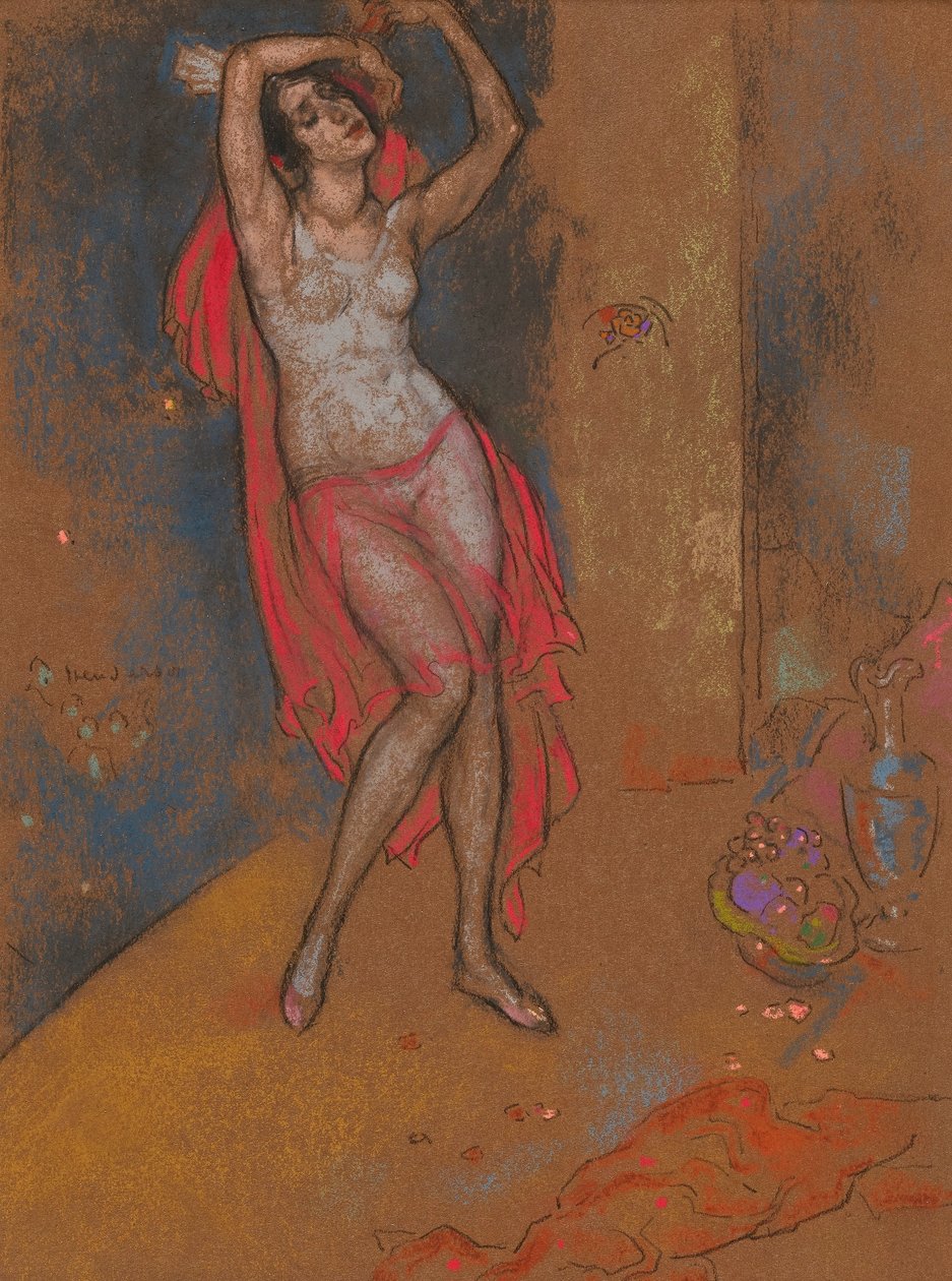 Anna Pavlovová v Orientální fantazii, Chicago, 1915-16 od William Penhallow Henderson