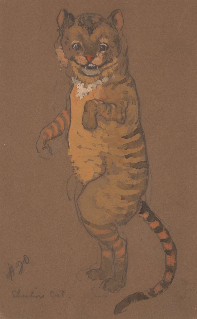 Návrh kostýmů Cheshire Cat pro Alenku v říši divů, 1915. od William Penhallow Henderson