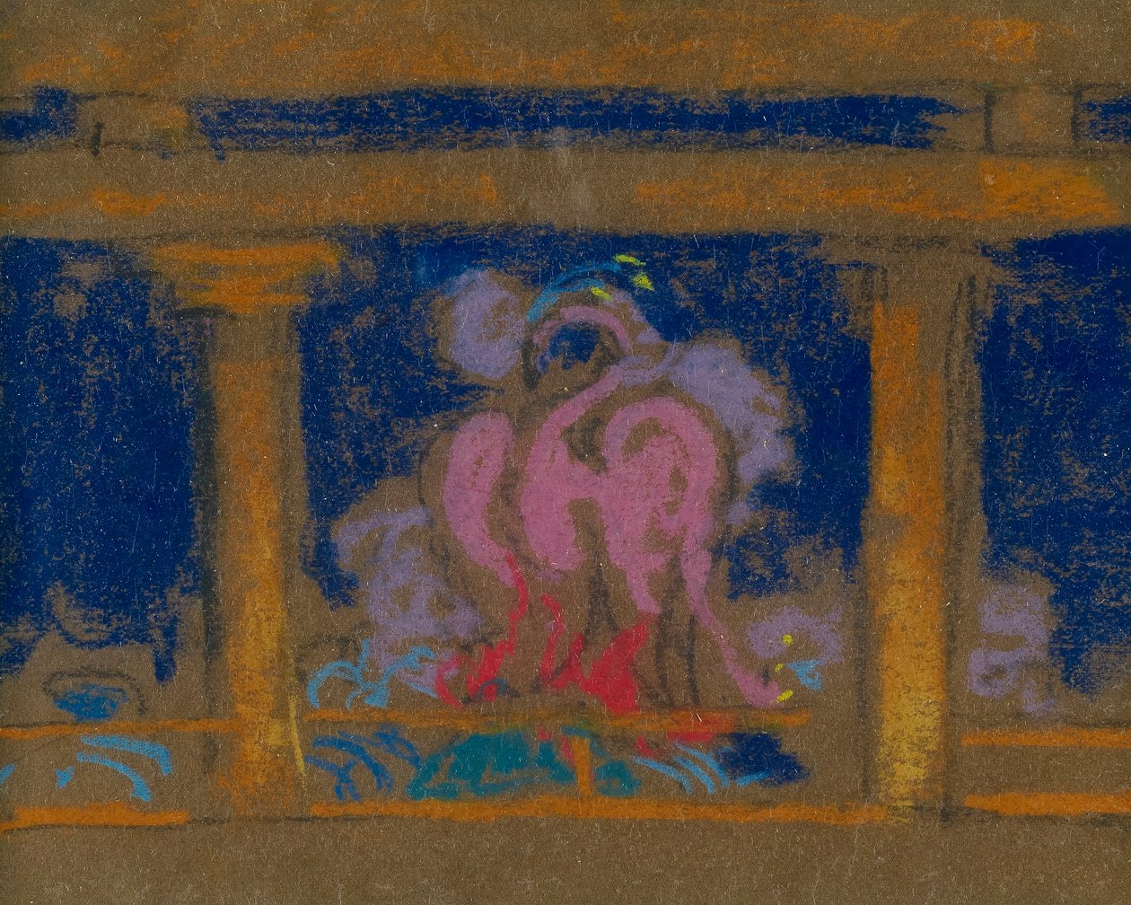 Studie ke scéně v Dceři nebes, Santa Fe, 1915 od William Penhallow Henderson