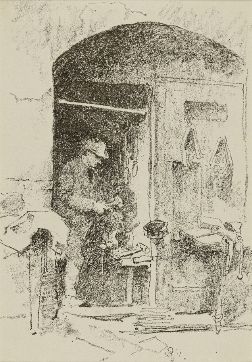 Železářský dělník od William Penhallow Henderson