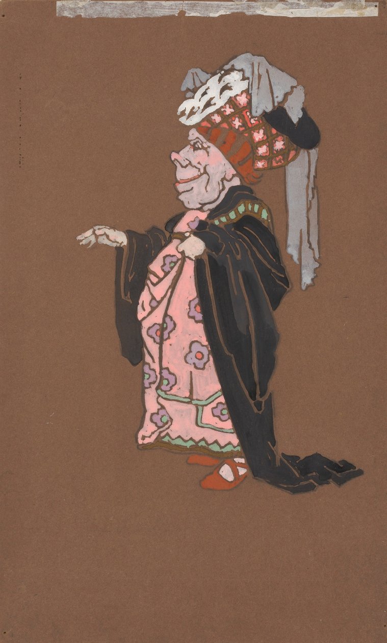Ošklivá vévodkyně (kostýmní návrh pro Alenku v říši divů, 1915) od William Penhallow Henderson
