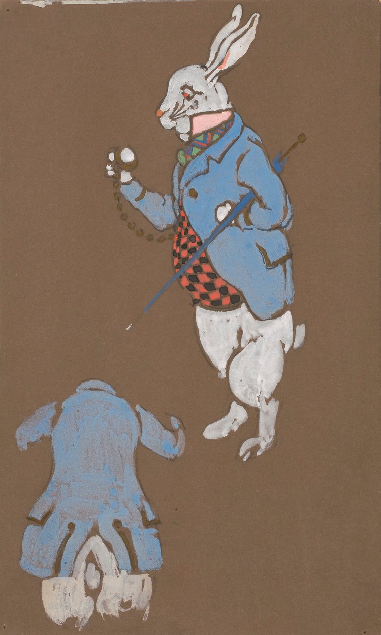 Bílý králík (kostýmní návrh pro Alenku v říši divů, 1915) od William Penhallow Henderson