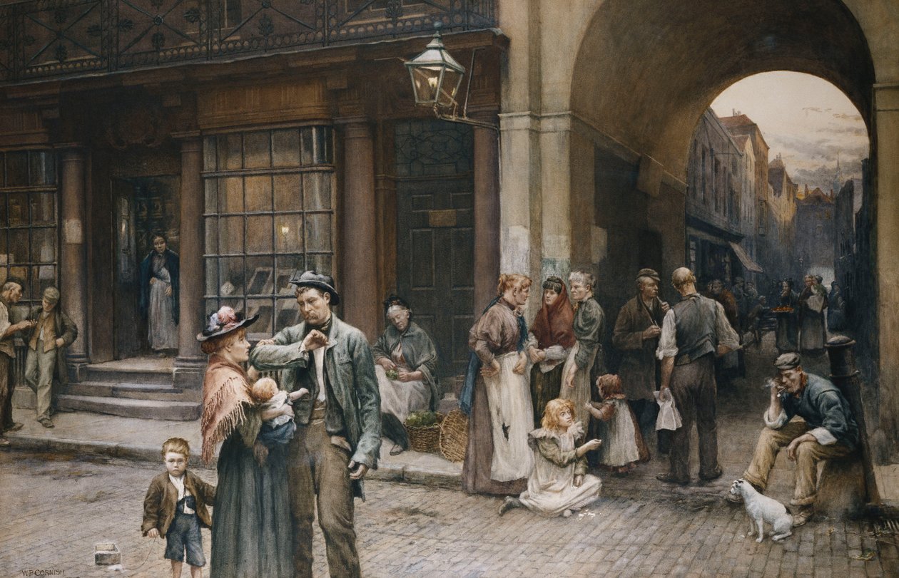 Sobotní noc, 1898 od William Permeanus Cornish