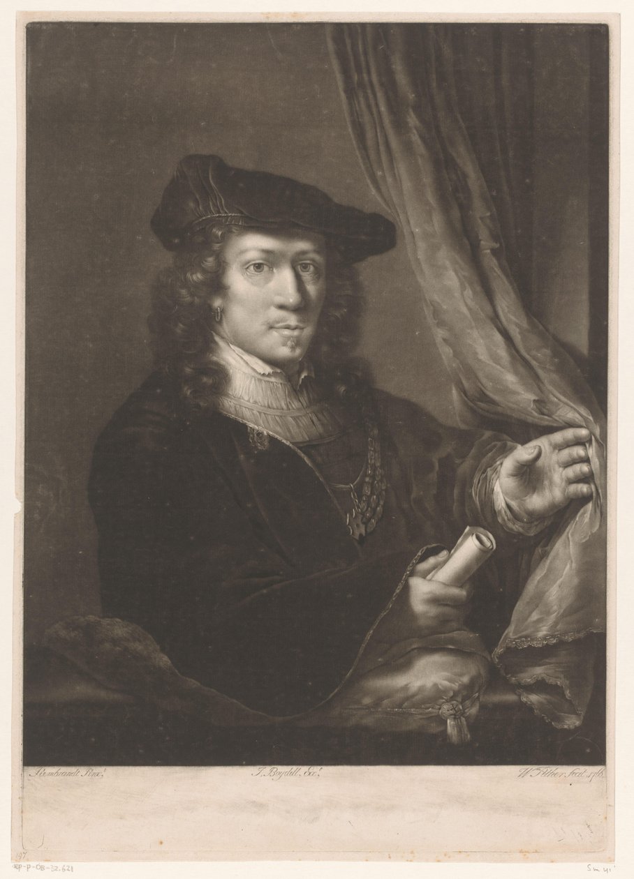 Portrét neznámého muže od William Pether