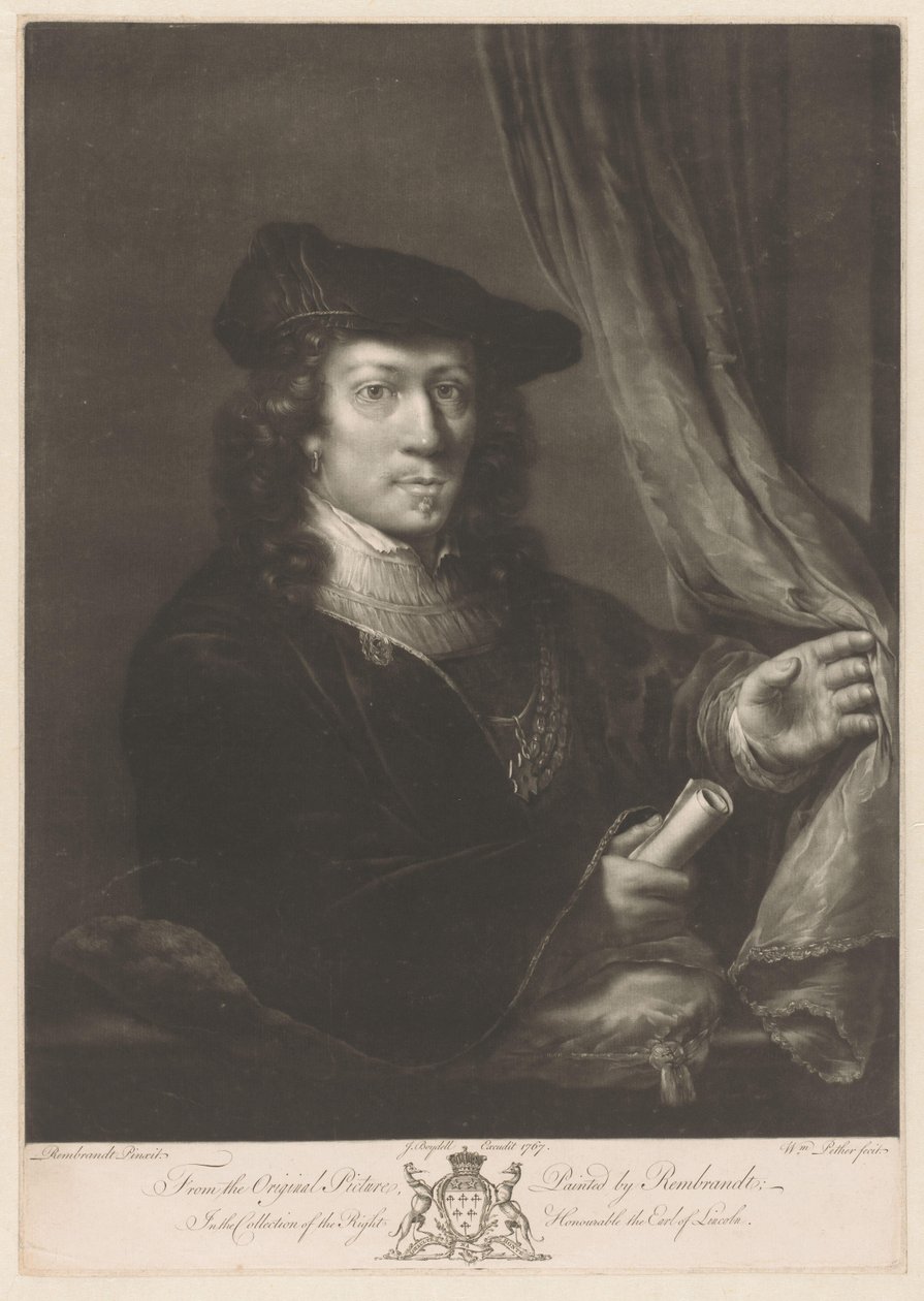 Portrét neznámého muže od William Pether