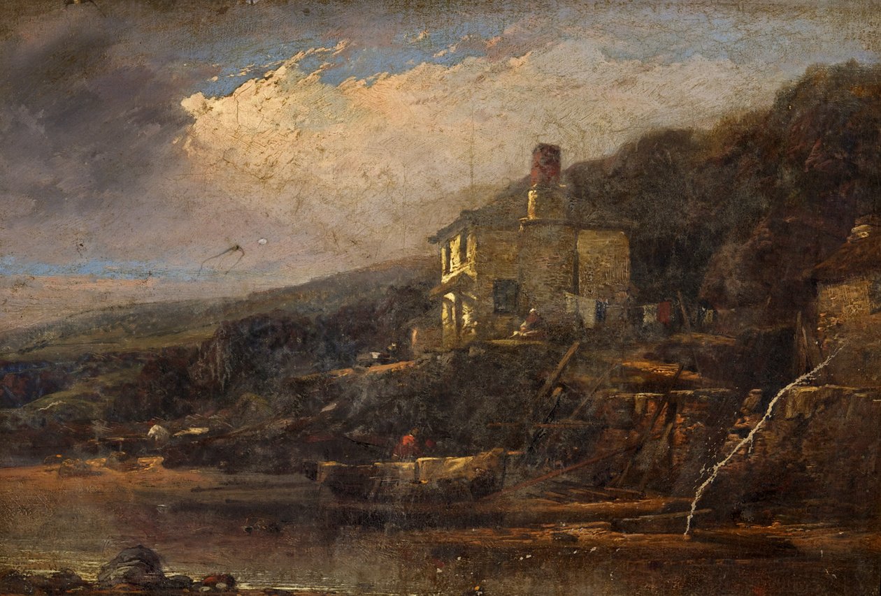 Rybářská chata, Allsands, Jižní Devon od William Pitt