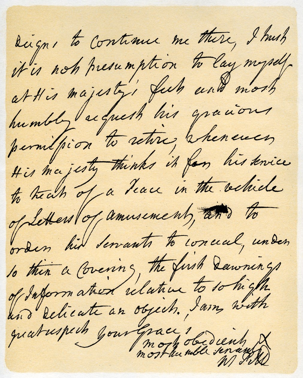 Dopis Williama Pitta vévodovi z Newcastlu, Hayes, 23. října 1759. od William Pitt