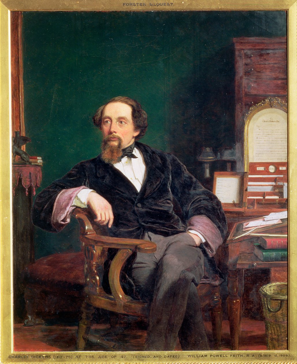 Charles Dickens , anglický romanopisec, 19. století od William Powell Frith