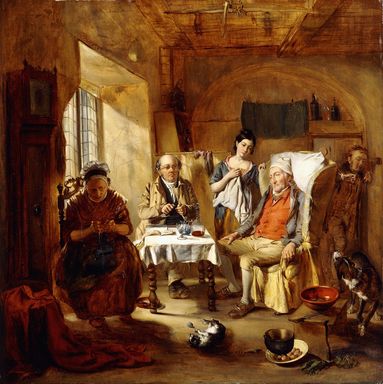 Rodinný právník, 1857 od William Powell Frith