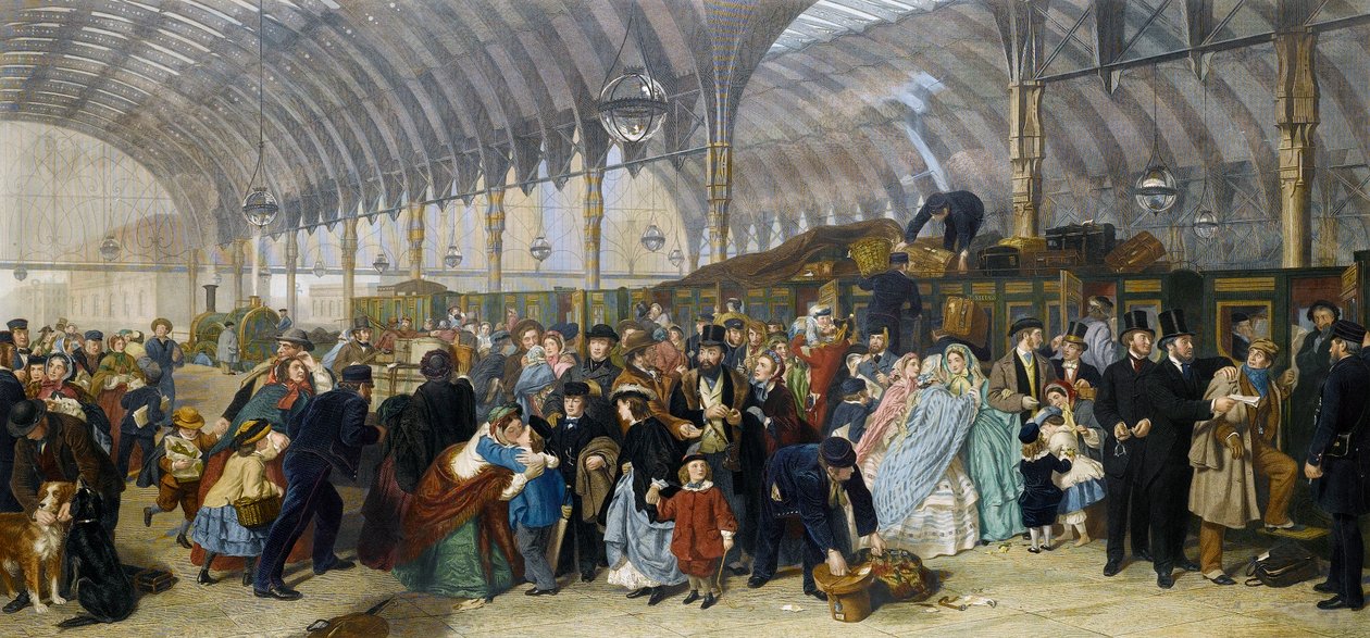 Nádraží, 1866 od William Powell Frith
