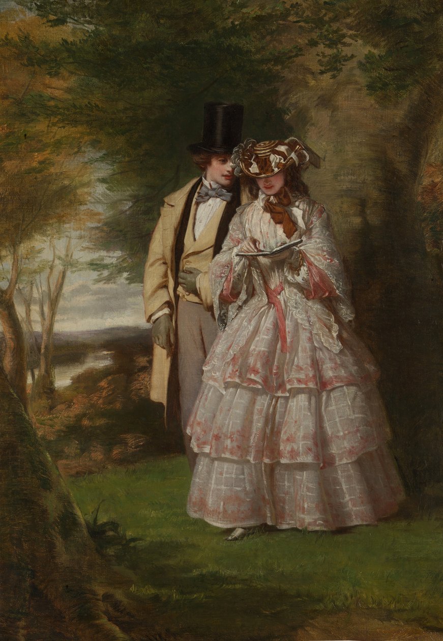 Dvě ústřední postavy v Derby Day, 1860. od William Powell Frith
