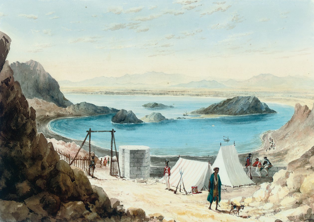 Adenský přístav od William Prinsep