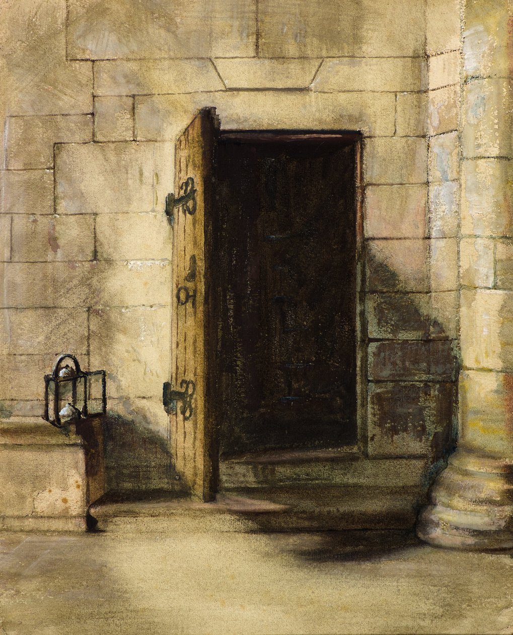 Vchod do schodiště, stará věž od William Proudfoot