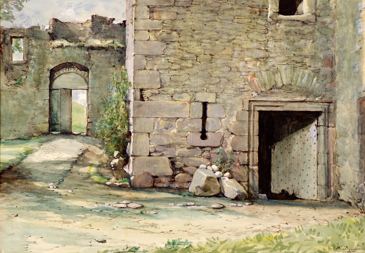 Západní brána, hrad Mains od William Proudfoot
