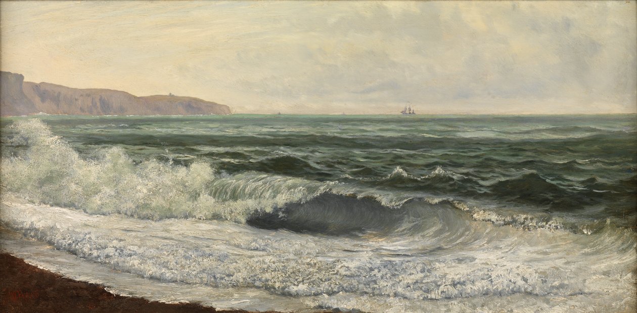 Rough Weather, West Bay, Dorset (olej na panelu) od William Pye