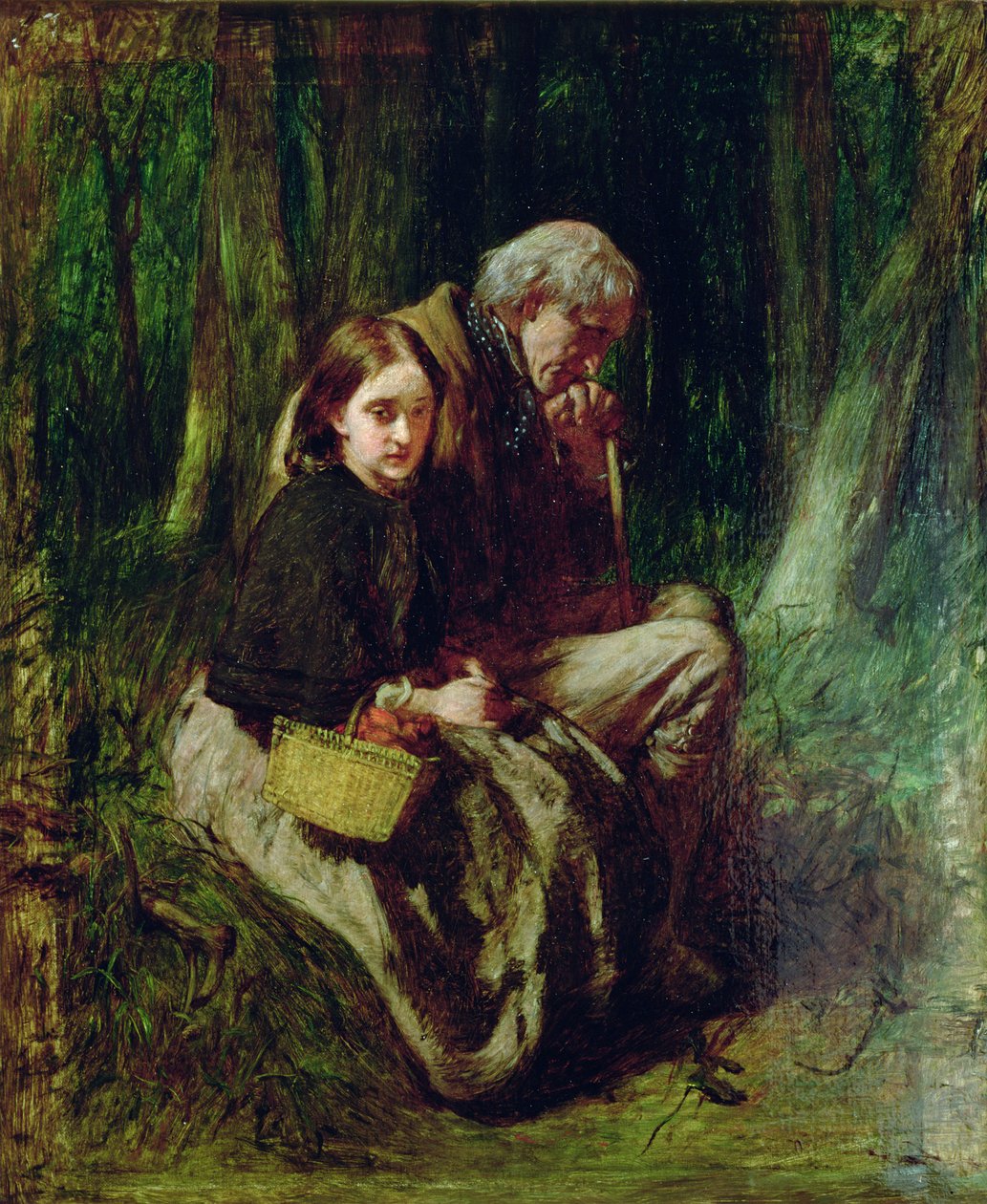 Malá Nell a její dědeček v lese od William Quiller Orchardson