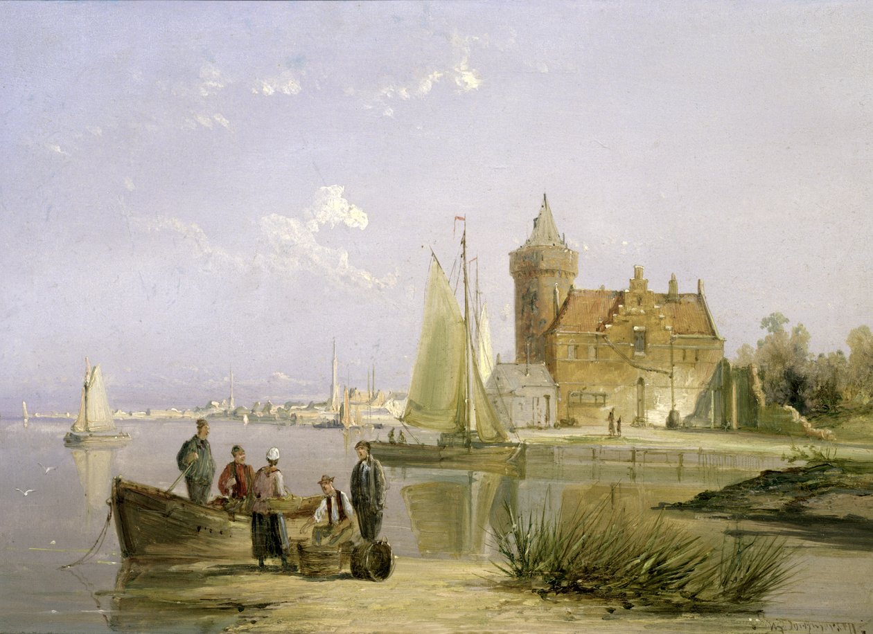 The House the Question, na Amstel, Amsterdam od William R. Dommersen