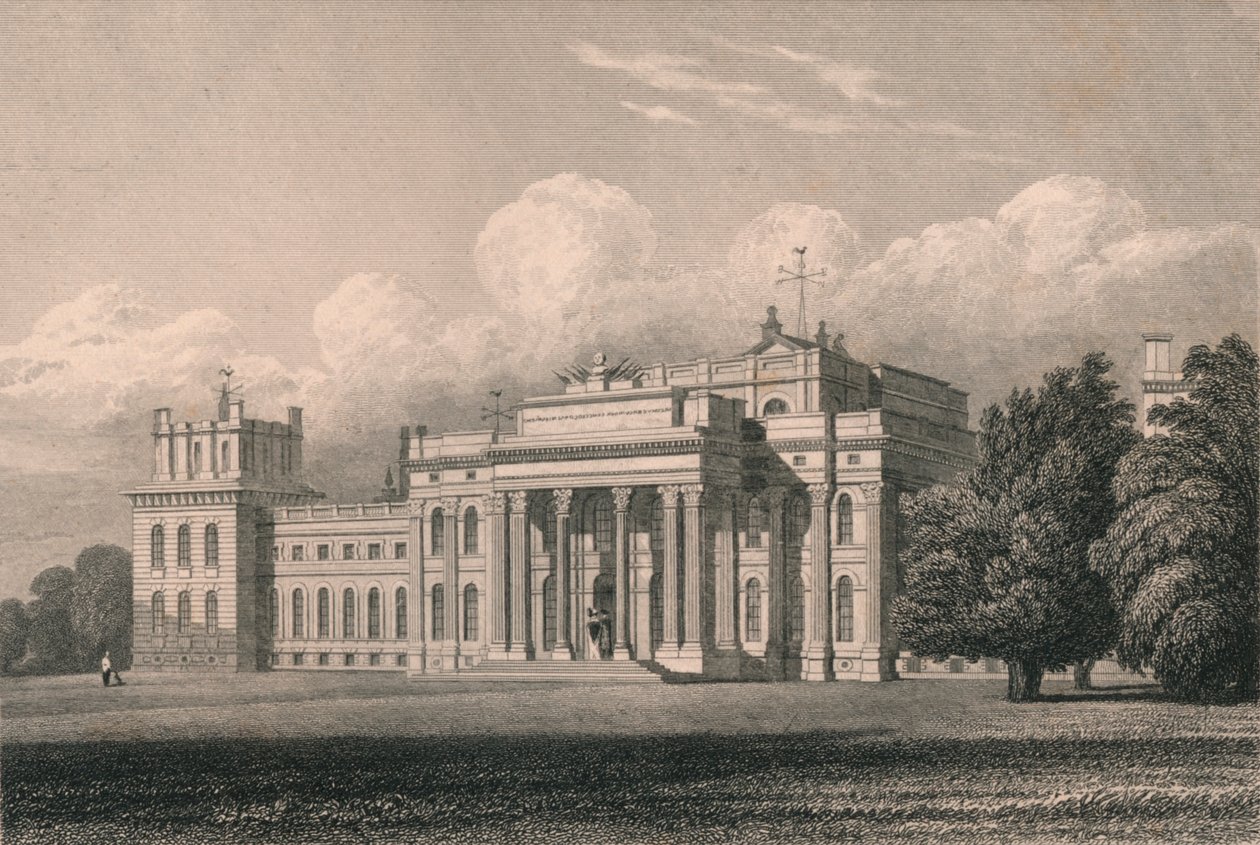 Blenheim, South East View, Oxfordshire, 1831. od William Radclyffe