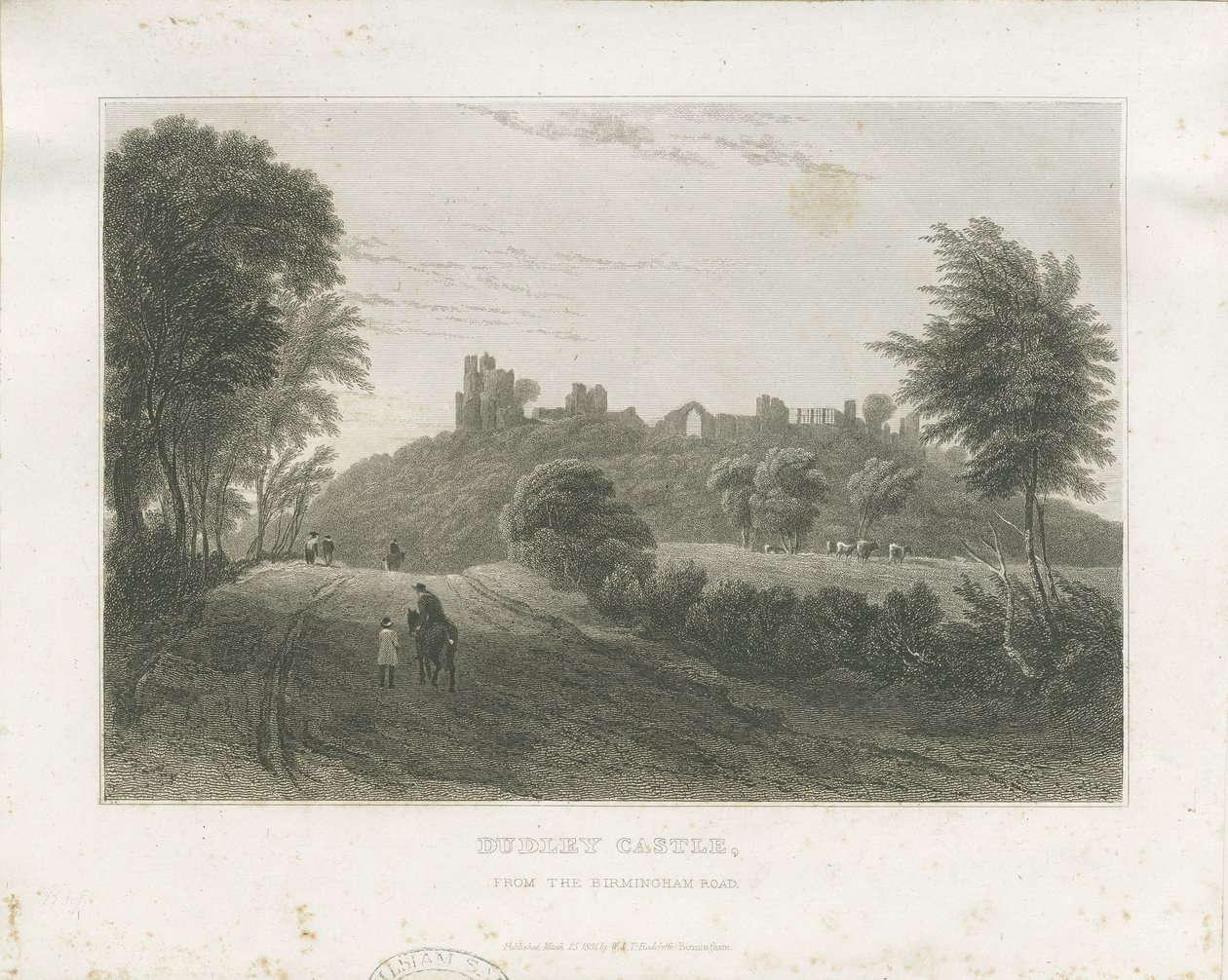 Dudley Castle: ocelorytina, nd [c1831] (tisk) od William Radclyffe