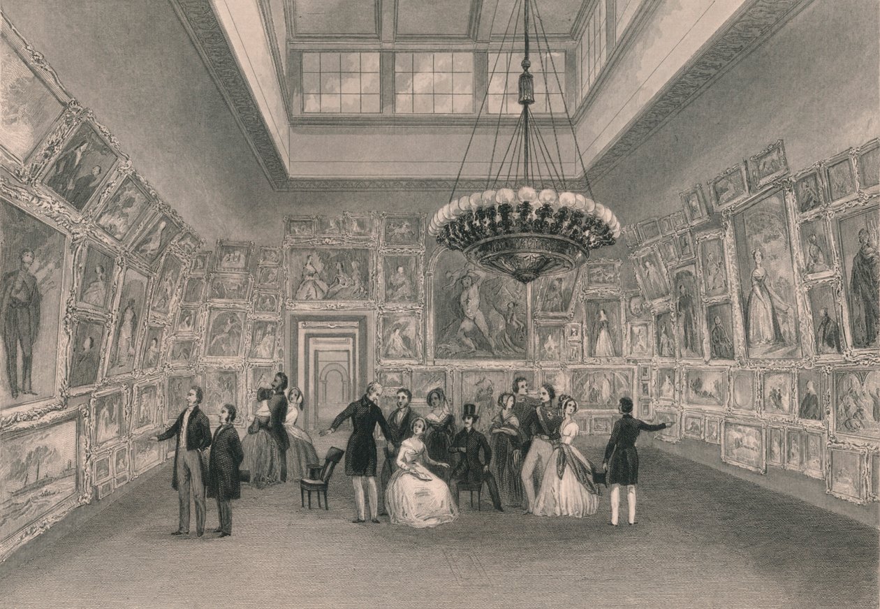 Výstava Královské akademie. - Private View, c1844. od William Radclyffe