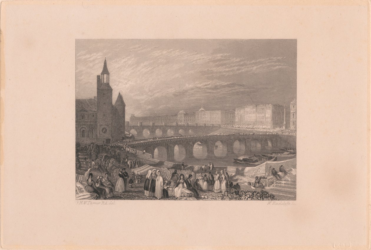 Květinová procházka a Pont-au-Change od William Radclyffe