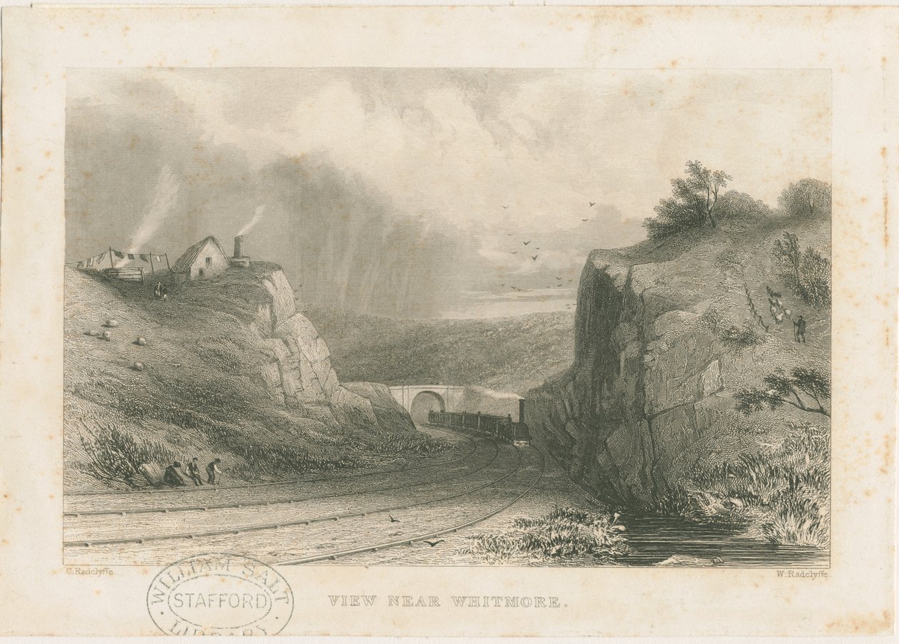 Whitmore - Železniční most: ocelorytina, nd [c 1839] (tisk) od William Radclyffe