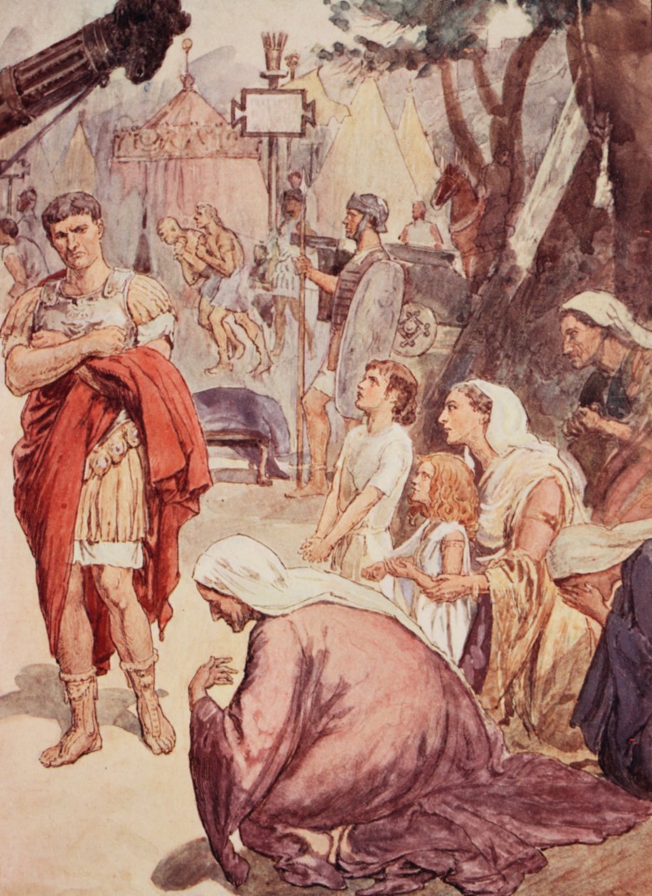 Coriolanus and the Matrons of Rome, ilustrace z 