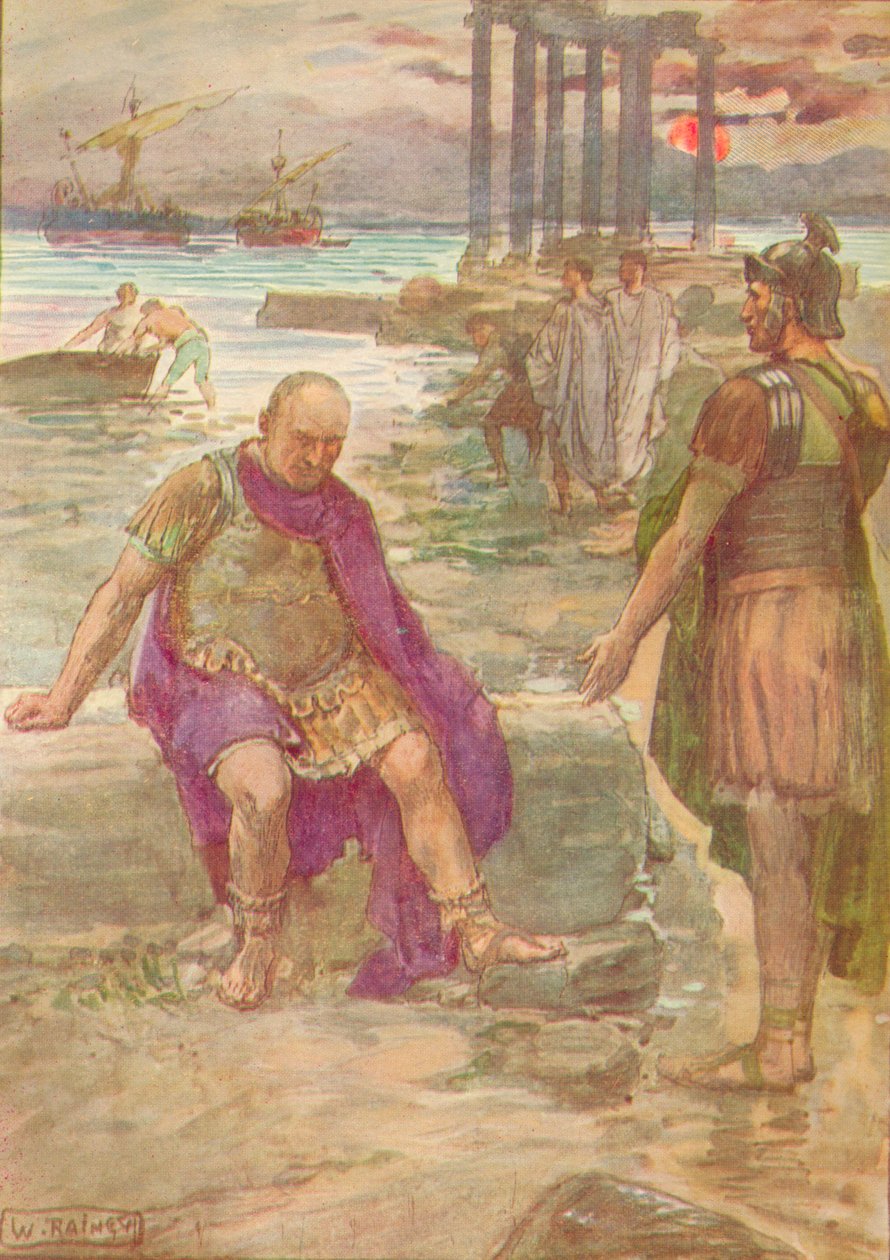 Gaius Marius sedící v exilu mezi ruinami Kartága, c1912 1912 od William Rainey