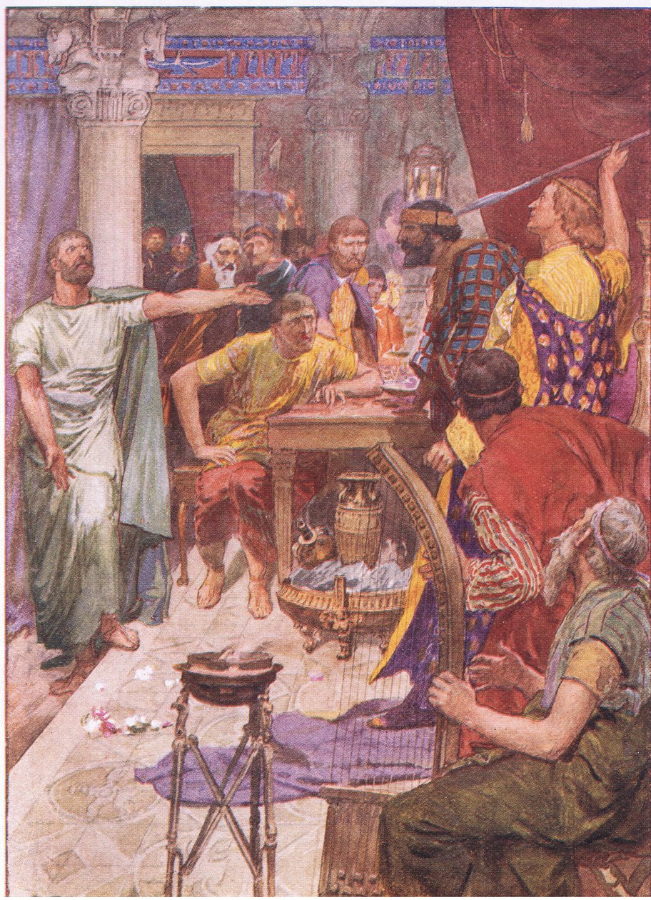 Hádka mezi Alexandrem a Clitusem z Plutarch Lives vydavatelství T C & E C Jack Ltd od William Rainey