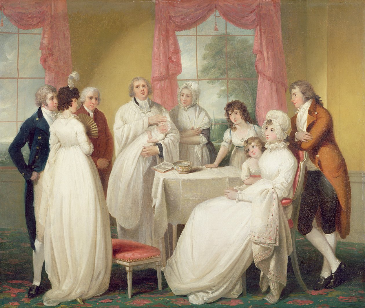 Křest dědice, kolem roku 1799 (olej na plátně) viz také 152732 od William Redmore Bigg
