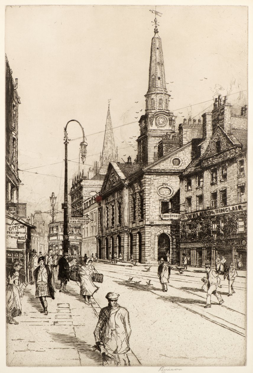The Old Town House, Dundee, c.1930 (lept) od William Renison
