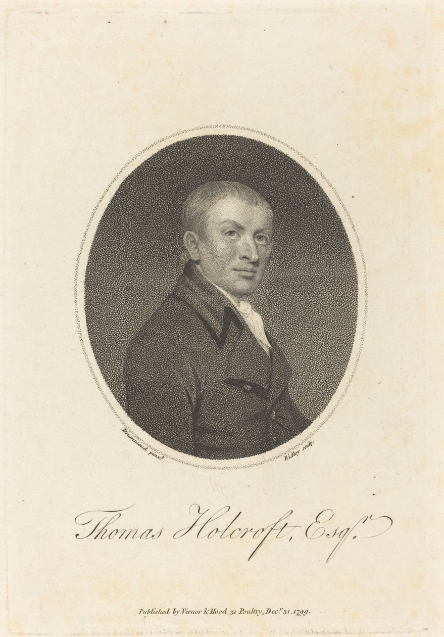 Thomas Holcroft od William Ridley after Samuel Drummond