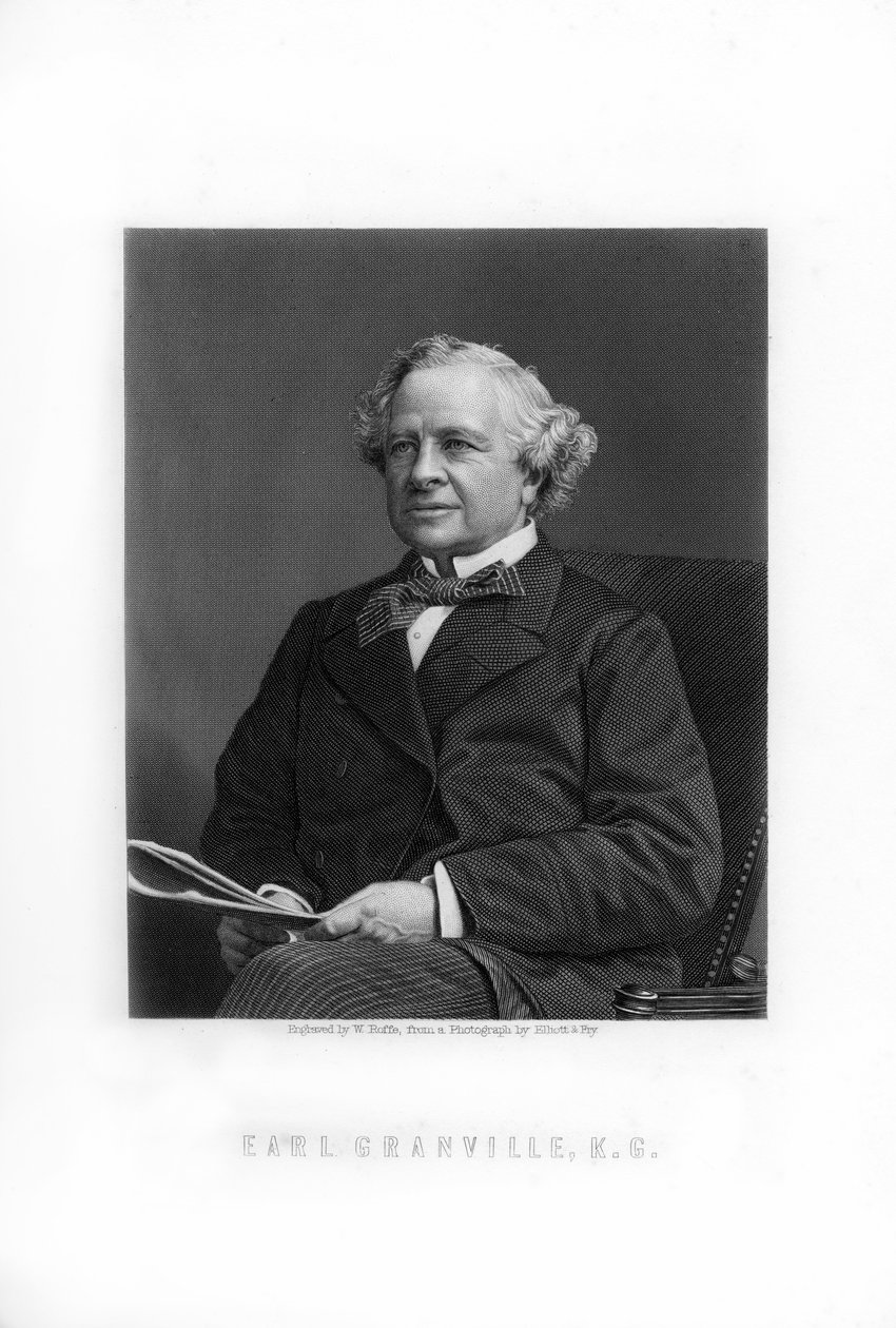 Granville George Leveson-Gower, 2. hrabě Granville, britský liberální státník, 1893. od William Roffe