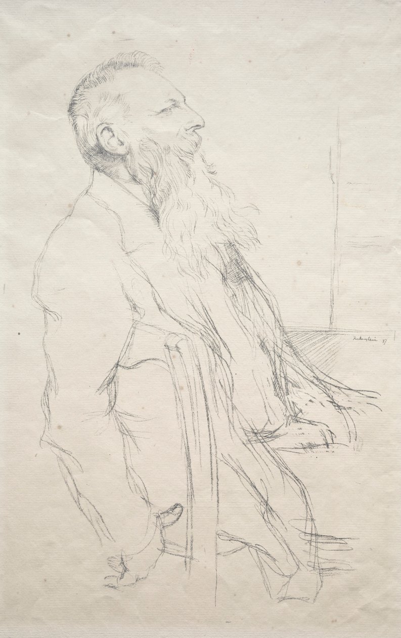 Auguste Rodin, 1897. od William Rothenstein