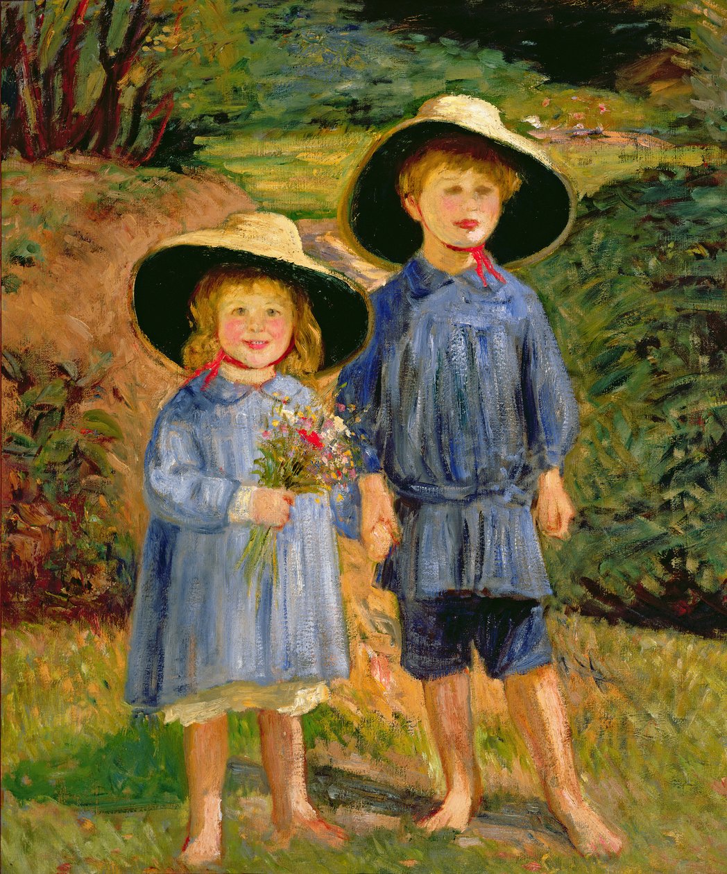 Babes in the Wood (olej na plátně) od William Rothenstein