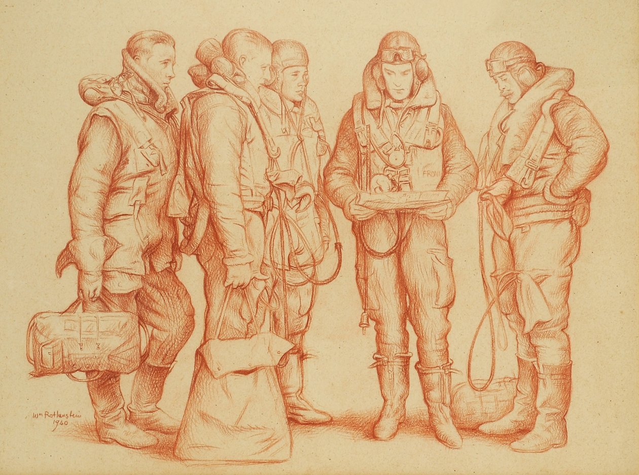 Posádka Whitley Bomber od William Rothenstein