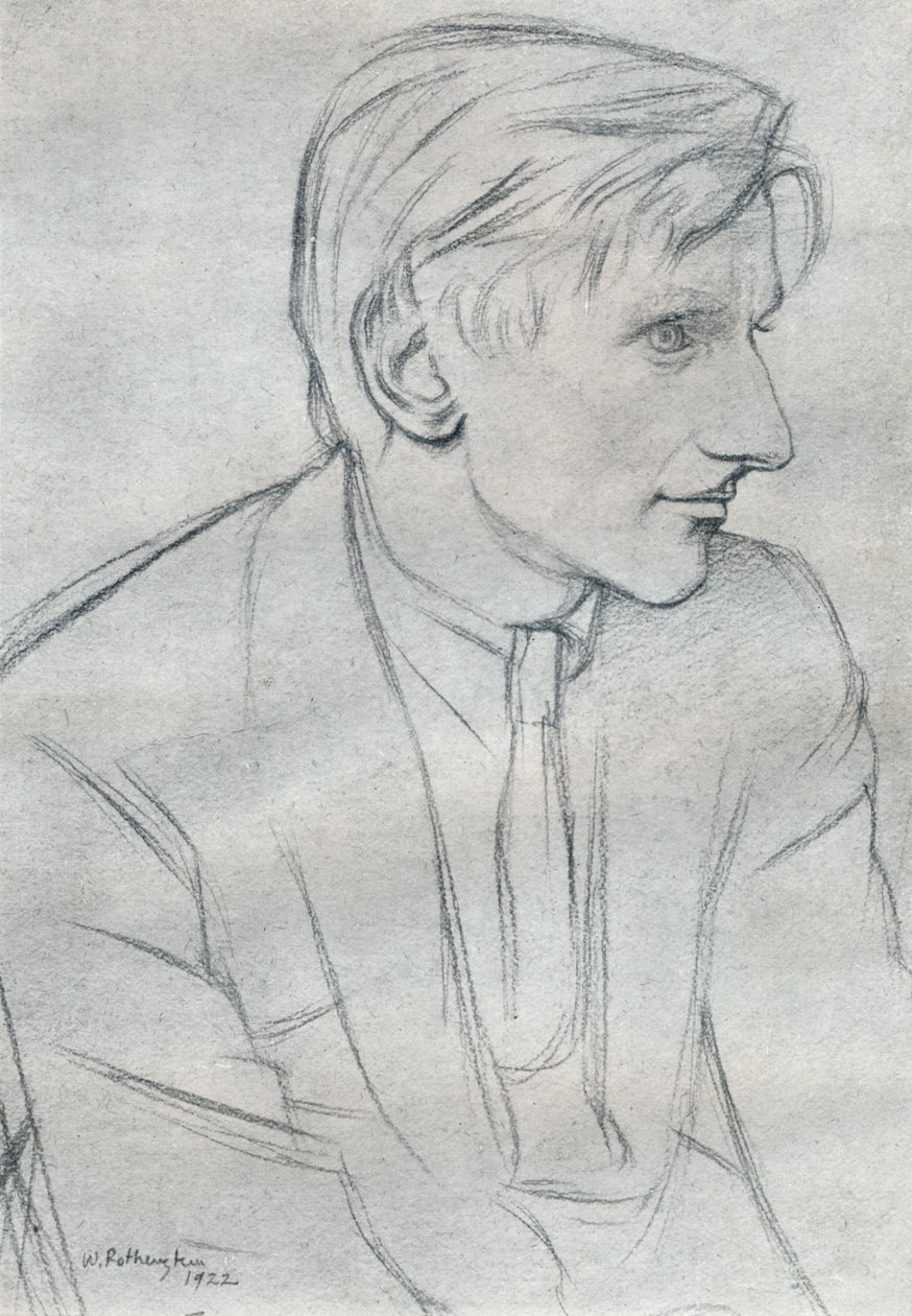 Edmund Charles Blunden 1896-1974 od William Rothenstein