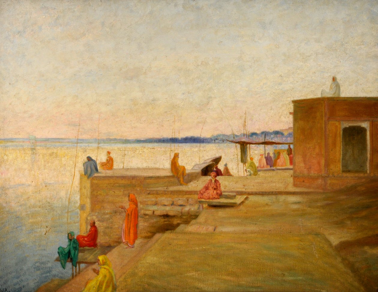 Večer v indickém Benares od William Rothenstein