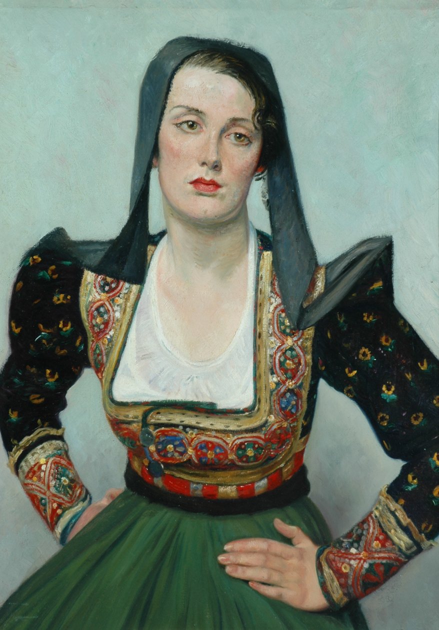 Slečna Grantová (olej na plátně) od William Rothenstein