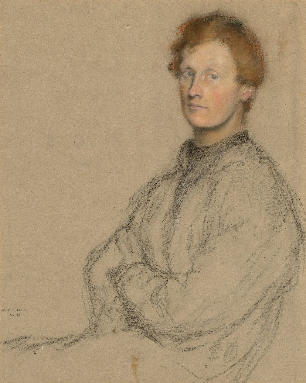 Portrét Charlese Haselwooda Shannona (1863-1937) od William Rothenstein