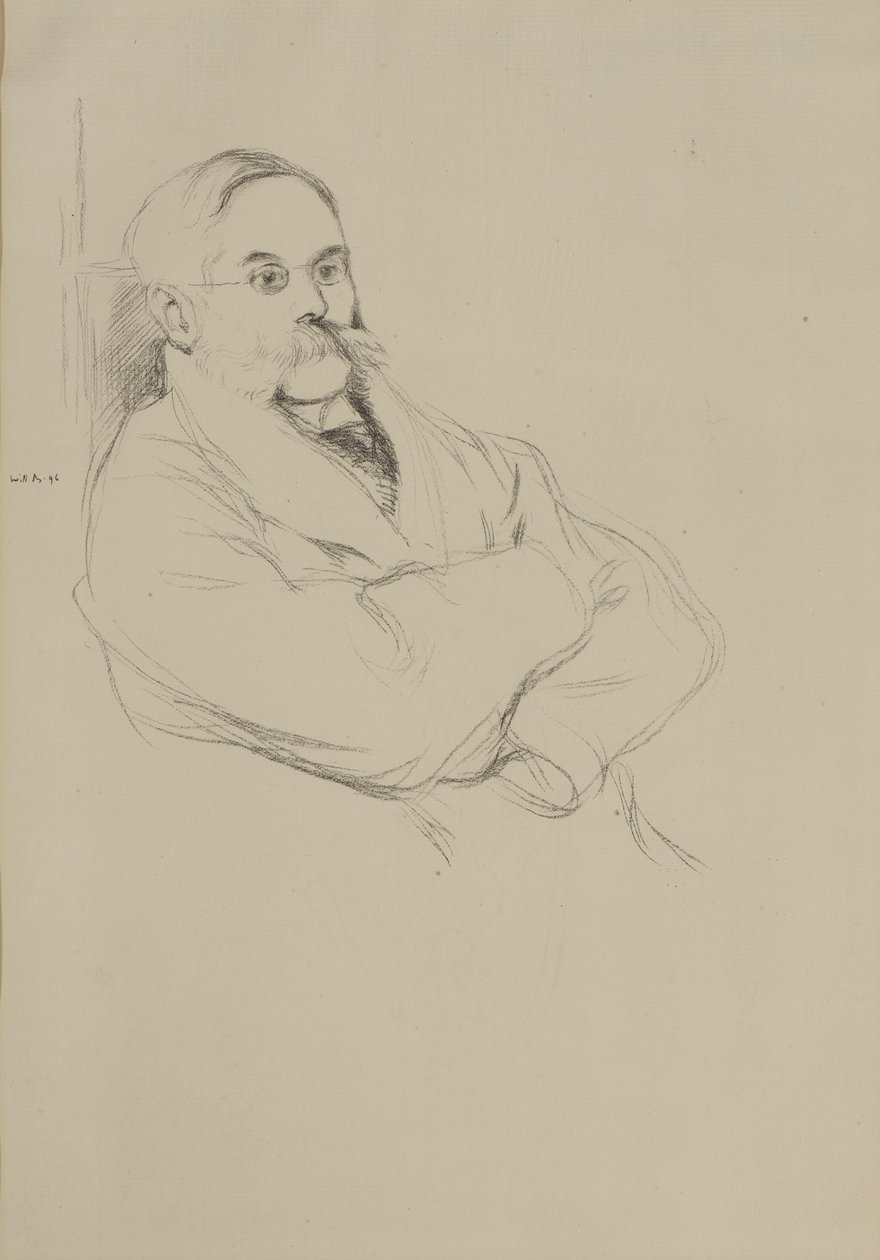 Portrét Moritze Rothensteina od William Rothenstein