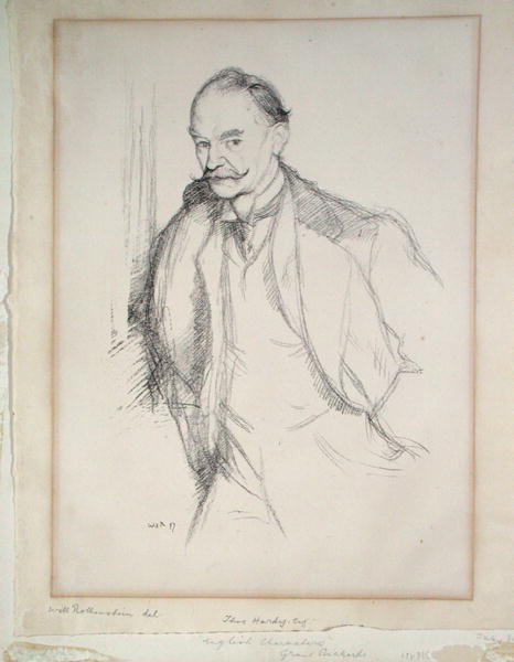 Portrét Thomase Hardyho (1840-1928) 1897 (litho) od William Rothenstein