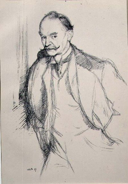 Portrét Thomase Hardyho (1840-1928) ze série 