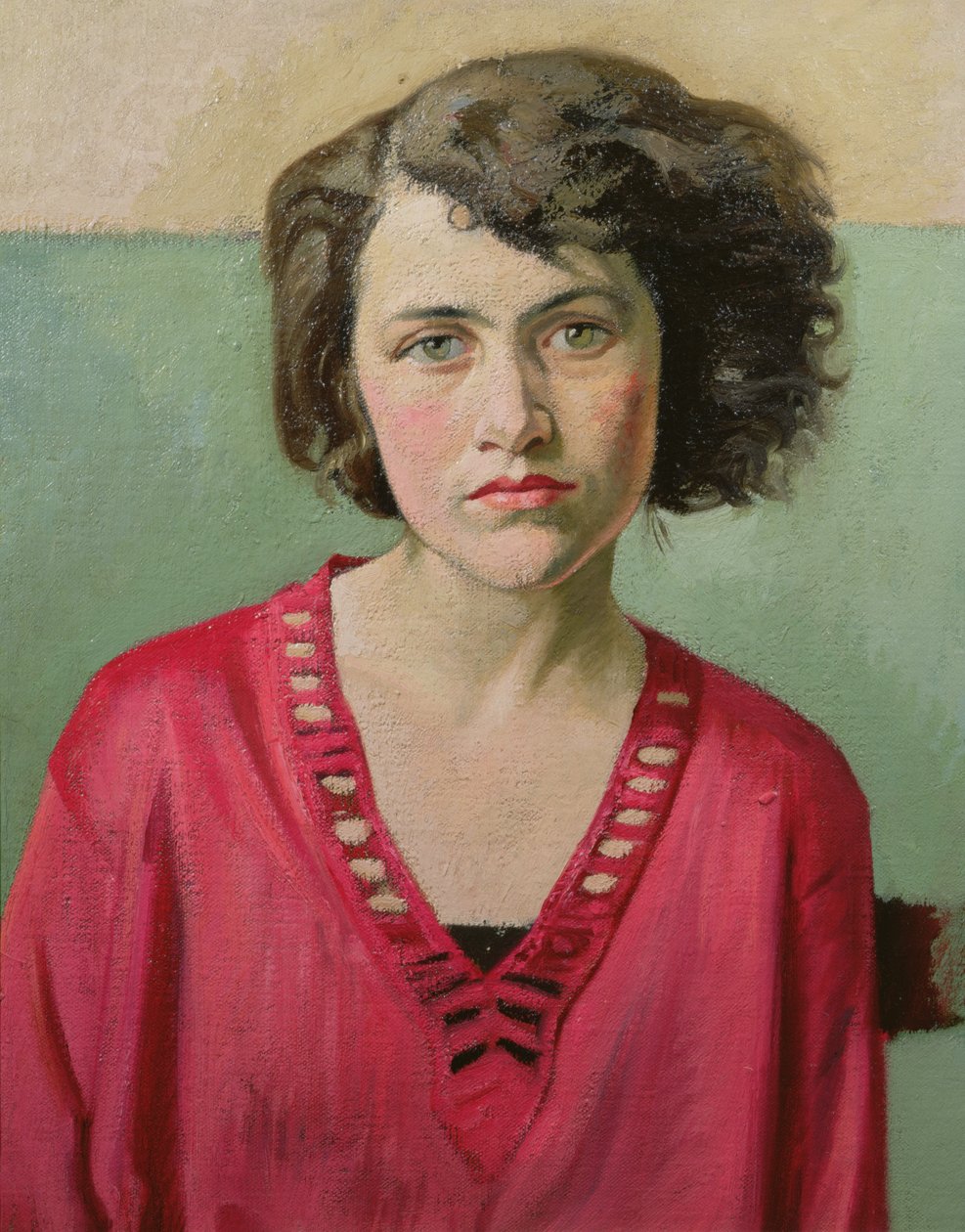 Portrét dívky v růžovém od William Rothenstein